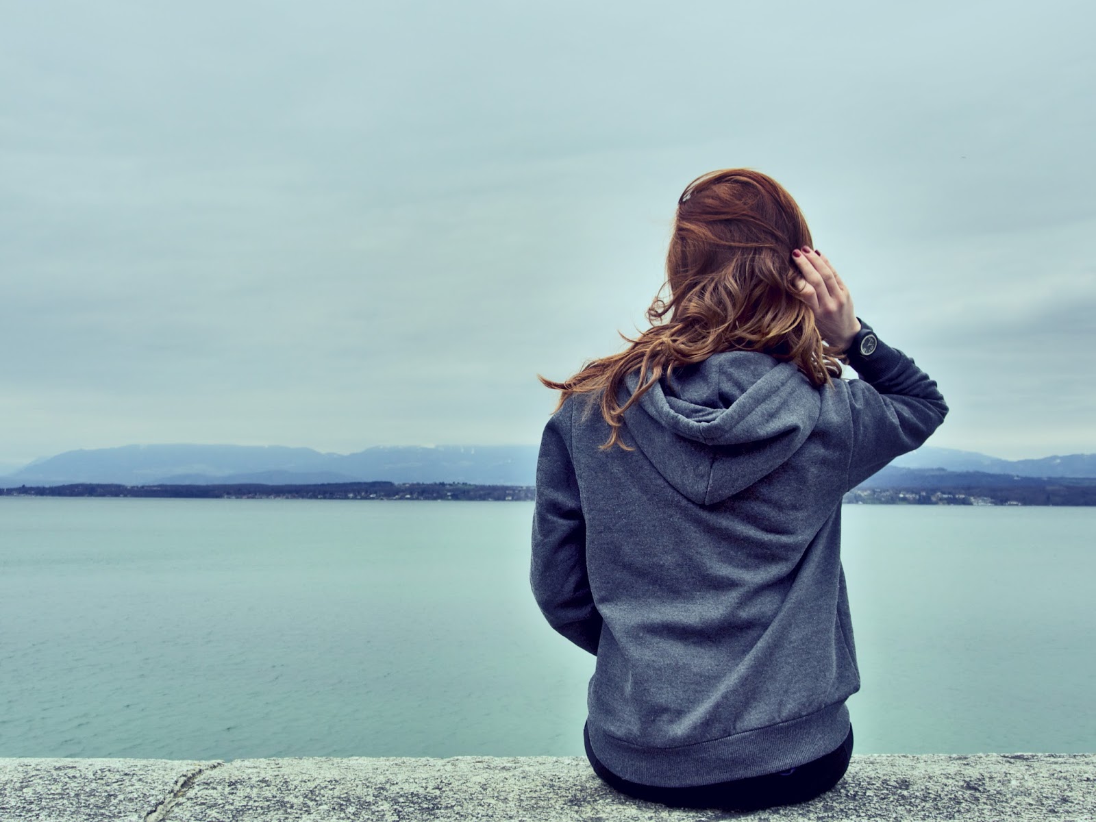 woman reflecting