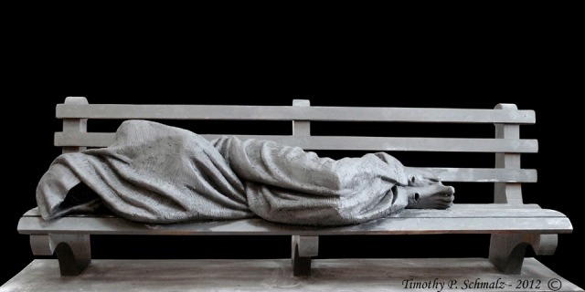 Sculpture of the Homeless Christ (Regis School of Theology, Toronto)
